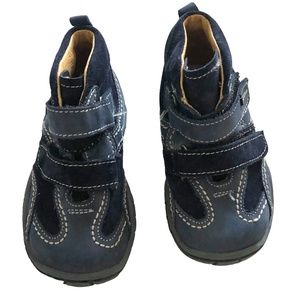 Designer Petit Shoes from Spain Blue Leather Boots  5 /21